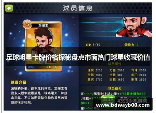 足球明星卡牌价格探秘盘点市面热门球星收藏价值